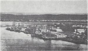 Durban Harbour, early picture. By permission Old Durban Collection